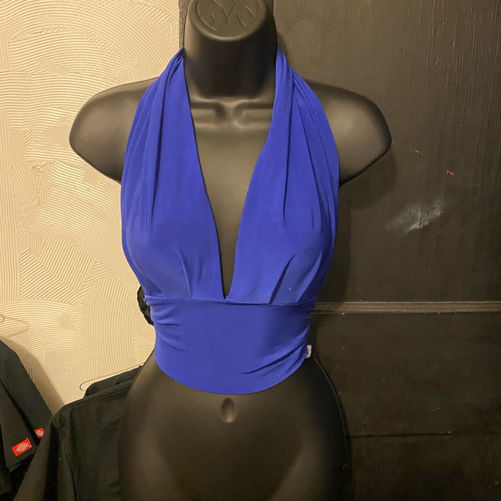 Halter cropped top